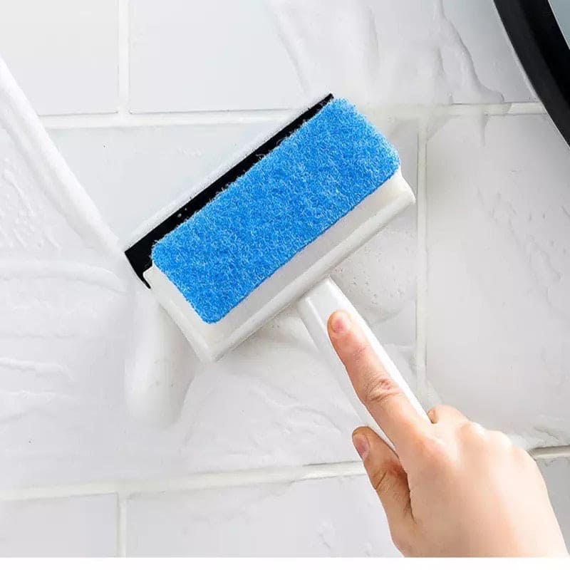 Double Sided Cleaning Brush, Squeegee Mirror Bathroom Wall Cleaning Brush, Removable Sponge Brush Head, 2-in-1 Double Sided Window Squeegee Sponge, Bathroom Window Glass Scraper, Wall Tile Cleaning Brush Wiper Cleaner Double Sided Cleaning Brush, Squeegee Mirror Bathroom Wall Cleaning Brush, Removable Sponge Brush Head, 2-in-1 Double Sided Window Squeegee Sponge, Bathroom Window Glass Scraper, Wall Tile Cleaning Brush Wiper Cleaner